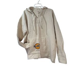Hard Rock Cafe Vtg Mexico Baja Hoodie Poncho Drug Rug Sweatshirt Size XL #41-161